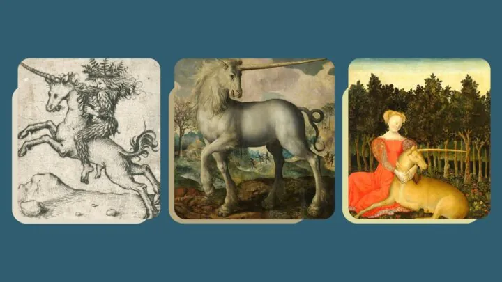 Kunstwerke mit Einhorn