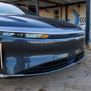 The front of a Lucid Air