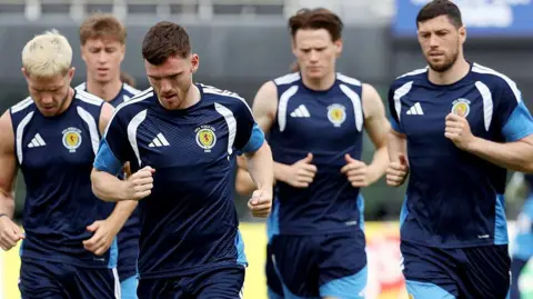 Scotland players training in Miami