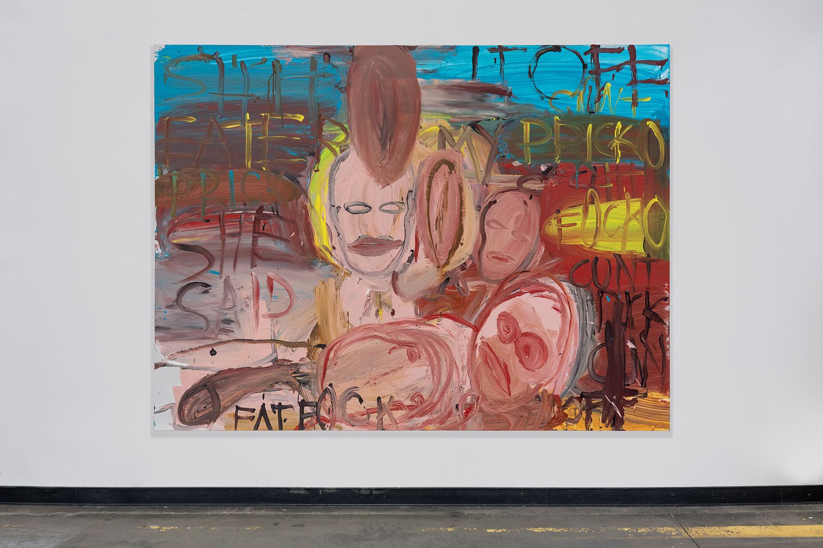 Image may contain Art Painting Modern Art Adult Person Canvas Face and Head