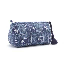 Swifts meadow organic cotton makeup bag product photo