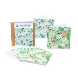 White blossom square notecards, pack of 10 product photo