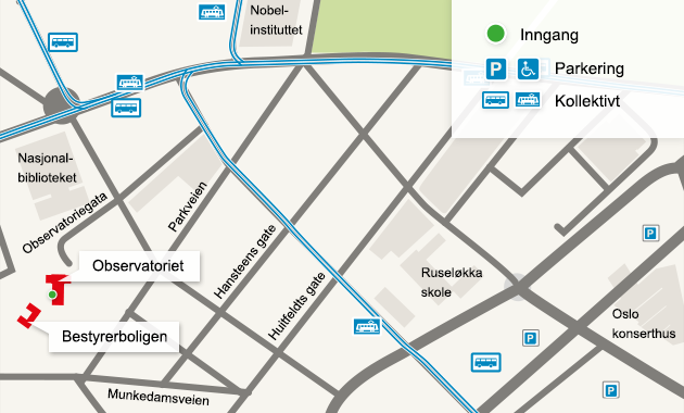 Oversiktskart over Sentrum
