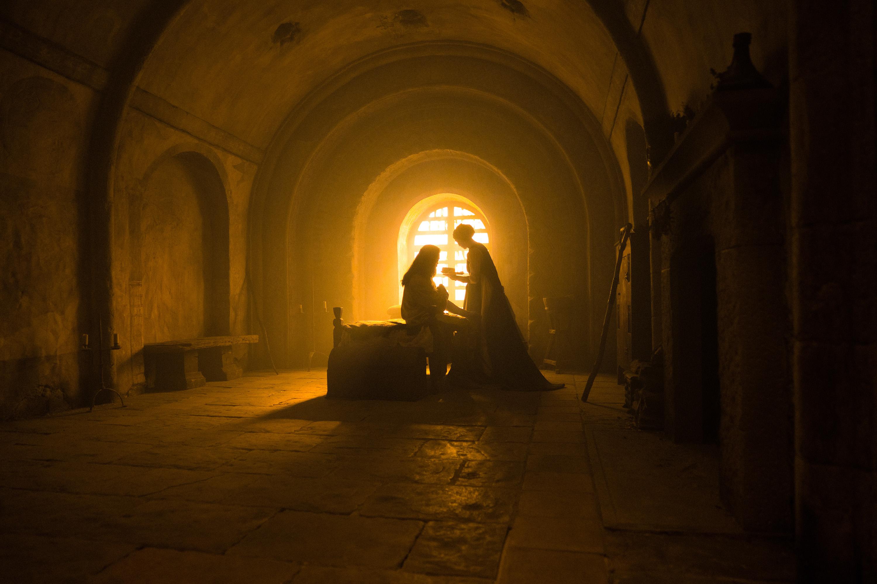 Hugh Jackman and Jodie Comer in a scene from "The Death of Robin Hood." (Aidan Monaghan/A24/TNS)
