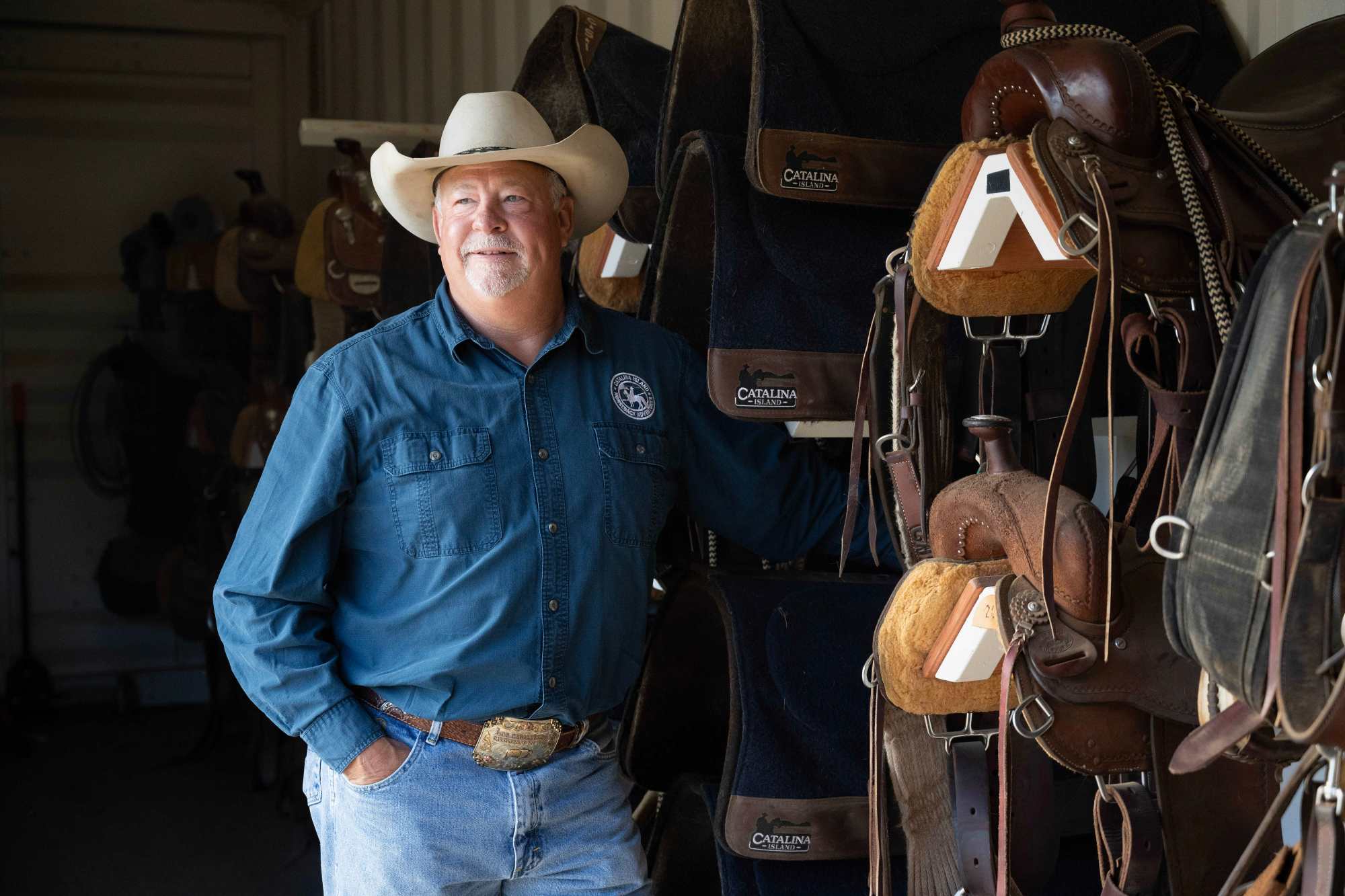 Catalina Horseback Adventures owner Jeff Skelton poses for a photograph in Avalon on Wednesday, July 9, 2025. (Photo by Drew A. Kelley, Press-Telegram/SCNG)
