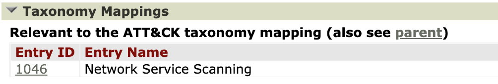 Taxonomy Mappings - ATT&CK
