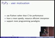 Image from PyCon 2009: PyPy status talk (#72)