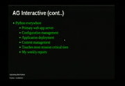 Image from PyOhio 2010: Splunking With Python