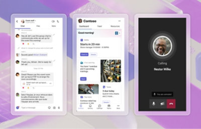 Три броя iphone показват различни задачи на екрана.
