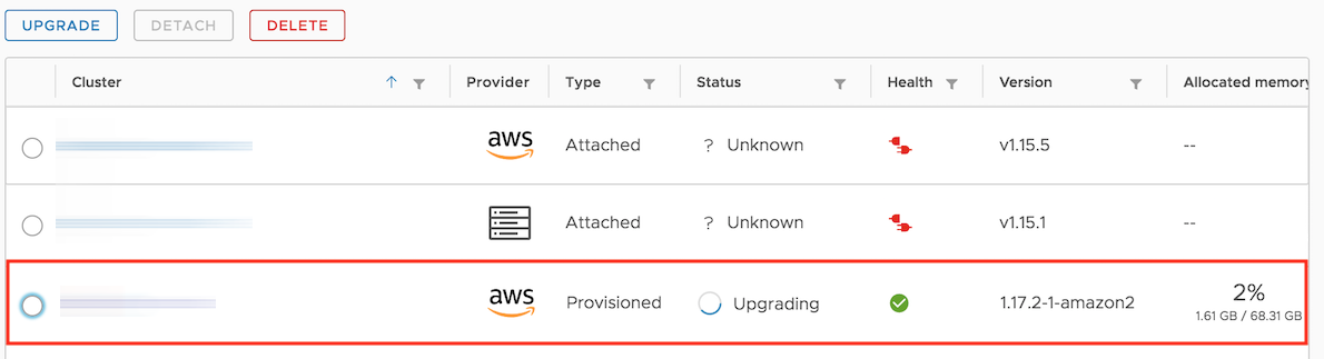 Upgrading your cluster