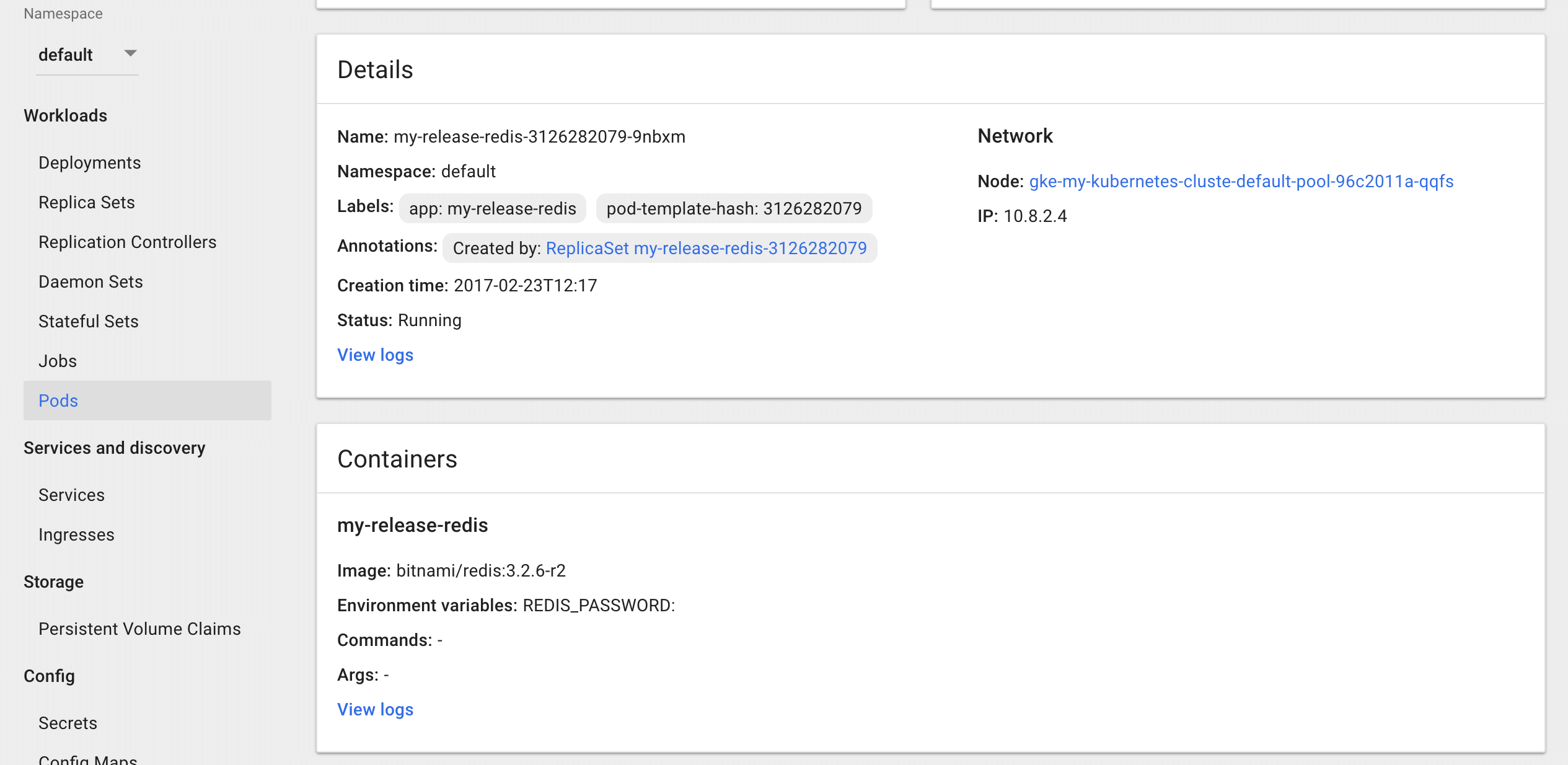 Access Kubernetes dashboard