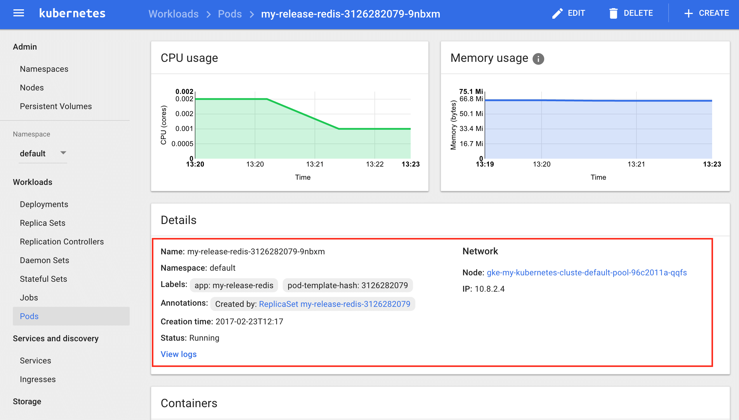 Access Kubernetes dashboard
