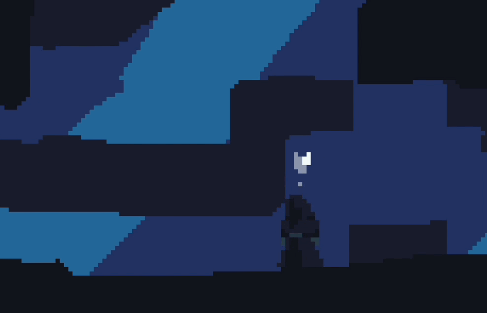 Animation showing Though I Walk idling.