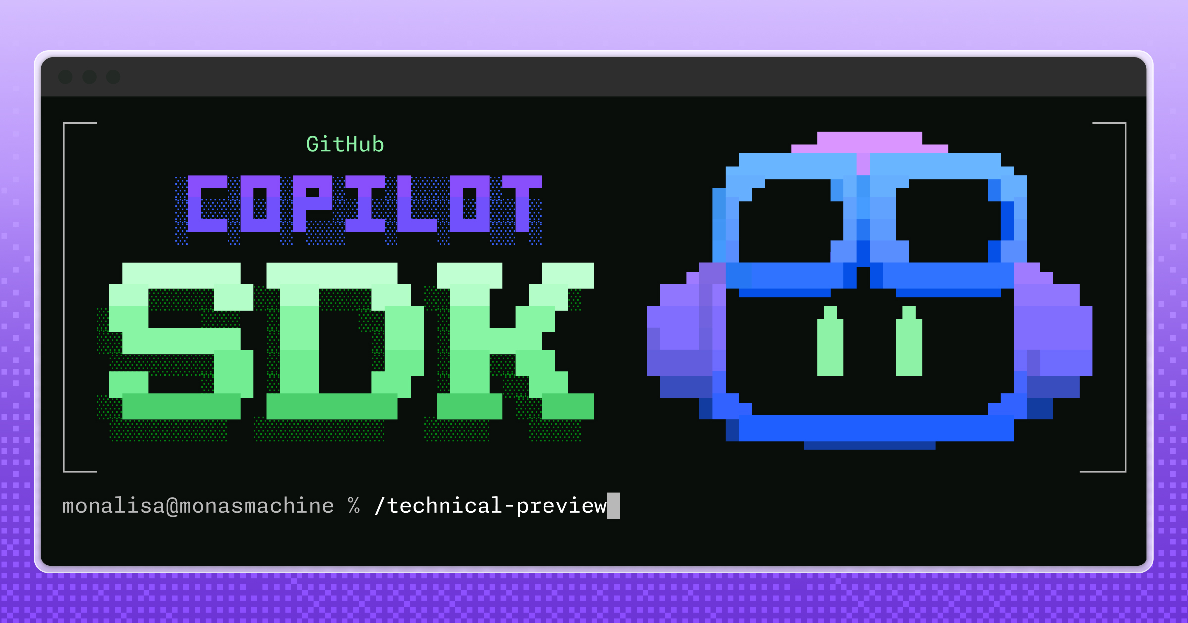 Decorative header image showing the GitHub Copilot logo and 'Copilot SDK.'