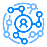 a logo representing connection