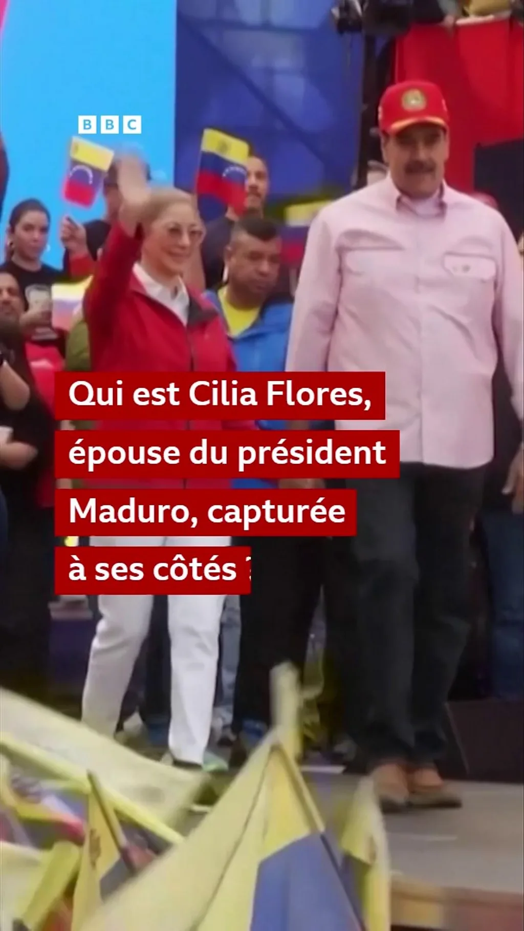 Elle a été capturée et emmenée du Venezuela à New York pour être jugée avec son mari.