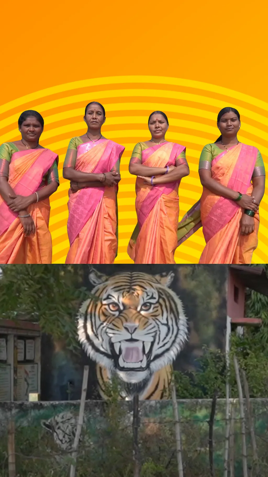 Četiri žene iz indijskog sela na zapadu zemlje vode učenike do autobuske stanice i nazad.