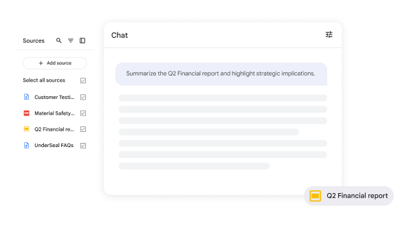 Ber NotebookLM sammanfatta en ekonomisk rapport och generera strategiska råd från källfiler