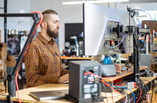 Person Computer Workstation Free Stock Picture