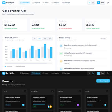 Daynight Admin Template