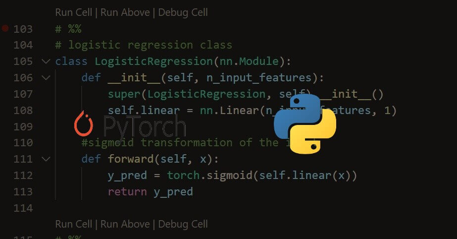 Logistic Regression using PyTorch in Python
