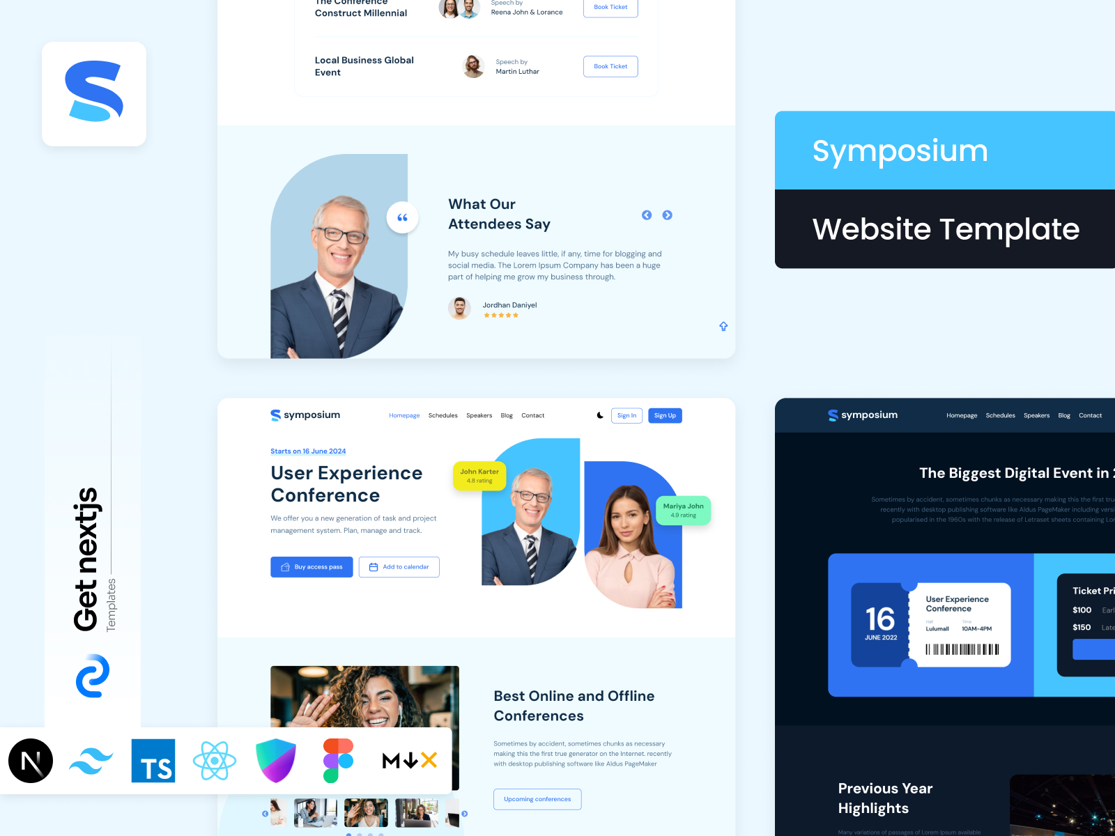 Symposium Pro NextJs Project Management System Website Template cover image