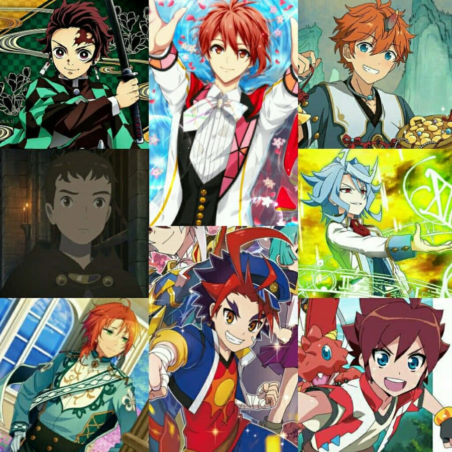 Anime Collage Bakgrunnsbildet