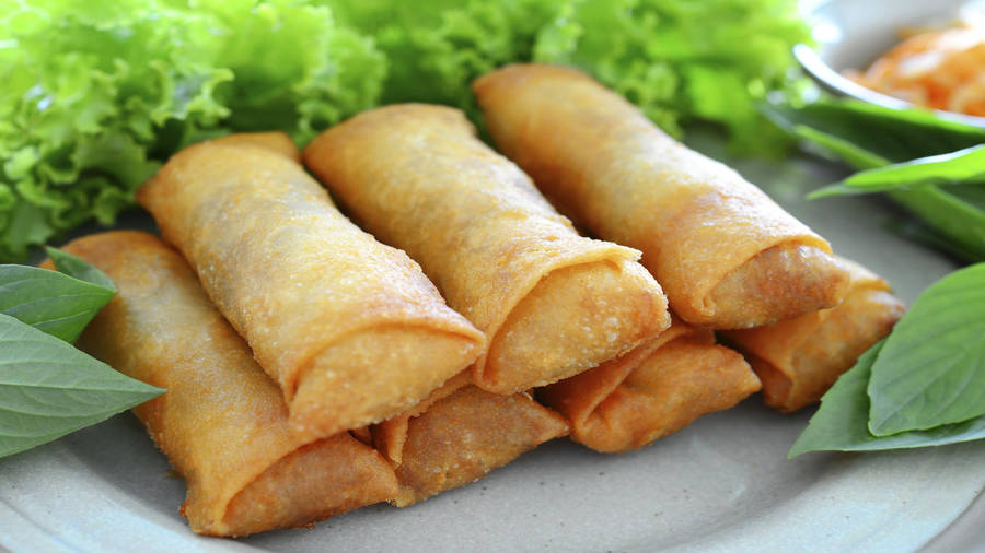 Egg Roll Background Wallpaper
