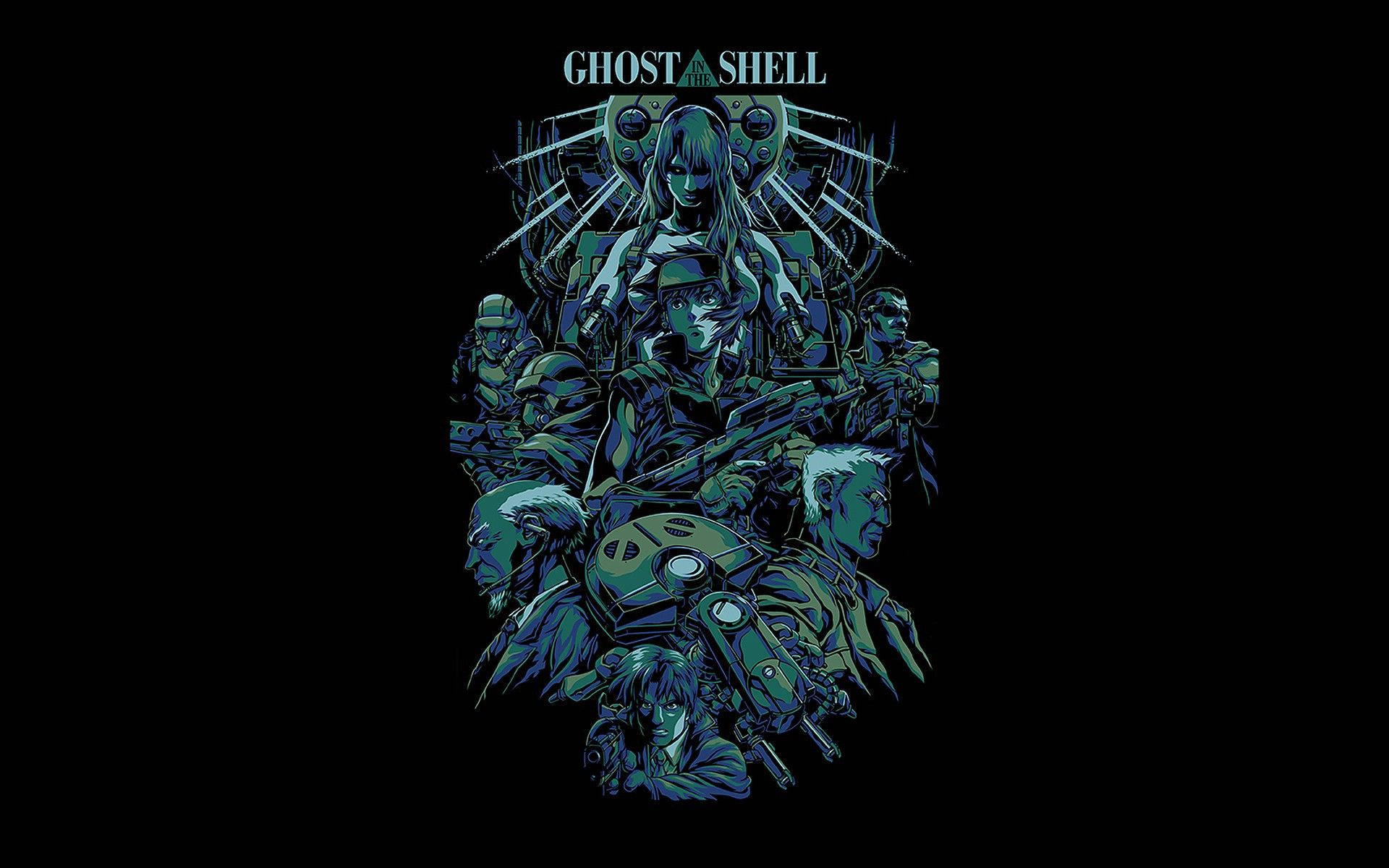 Fantasma Na Concha Papel de Parede