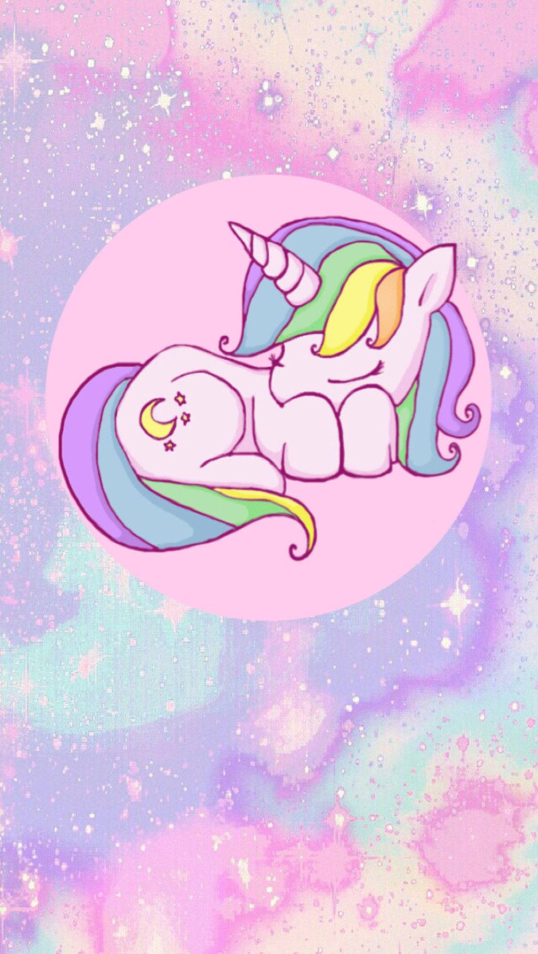 Glitter And Unicorns Wallpaper