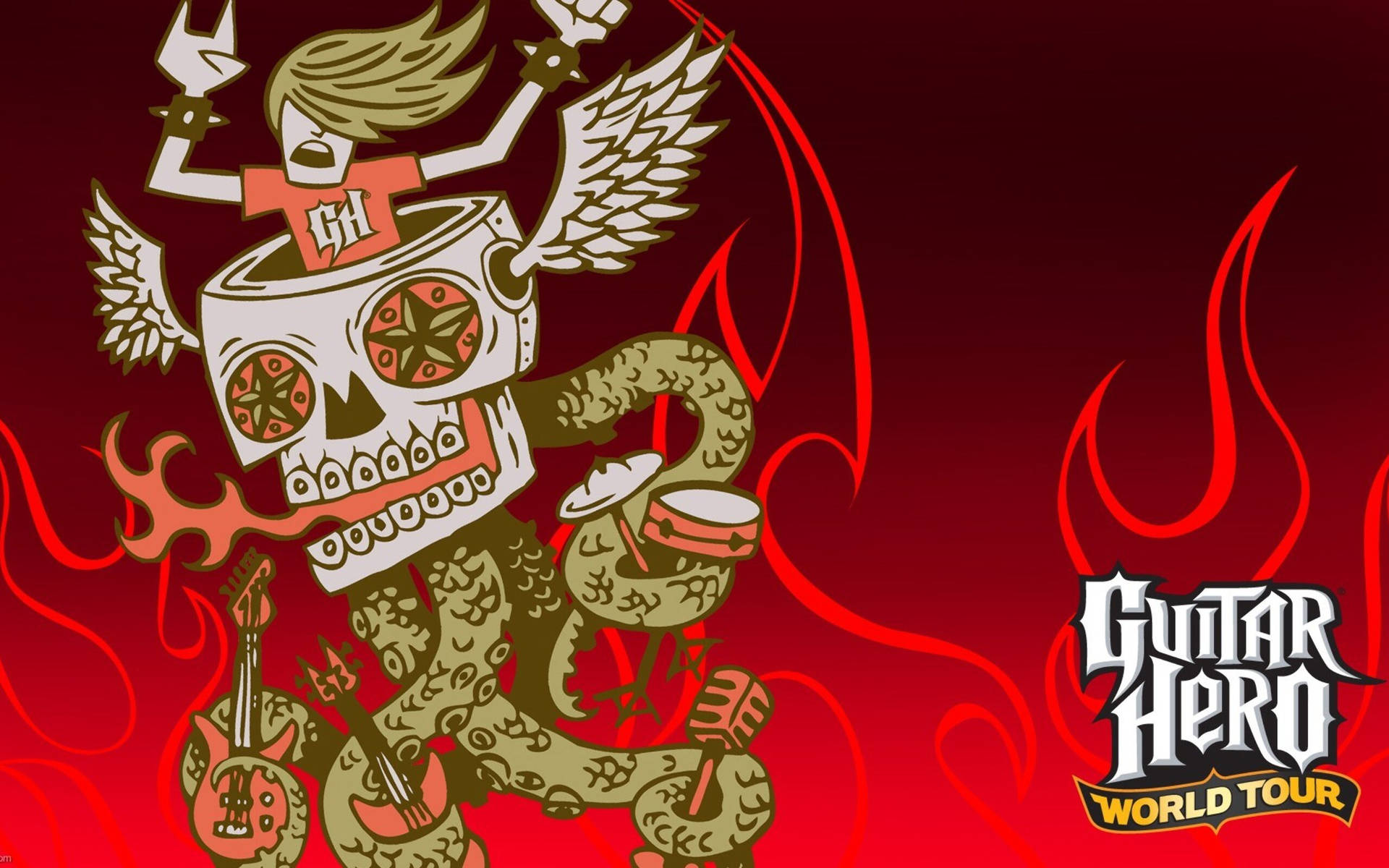 Guitar Hjälte Wallpaper