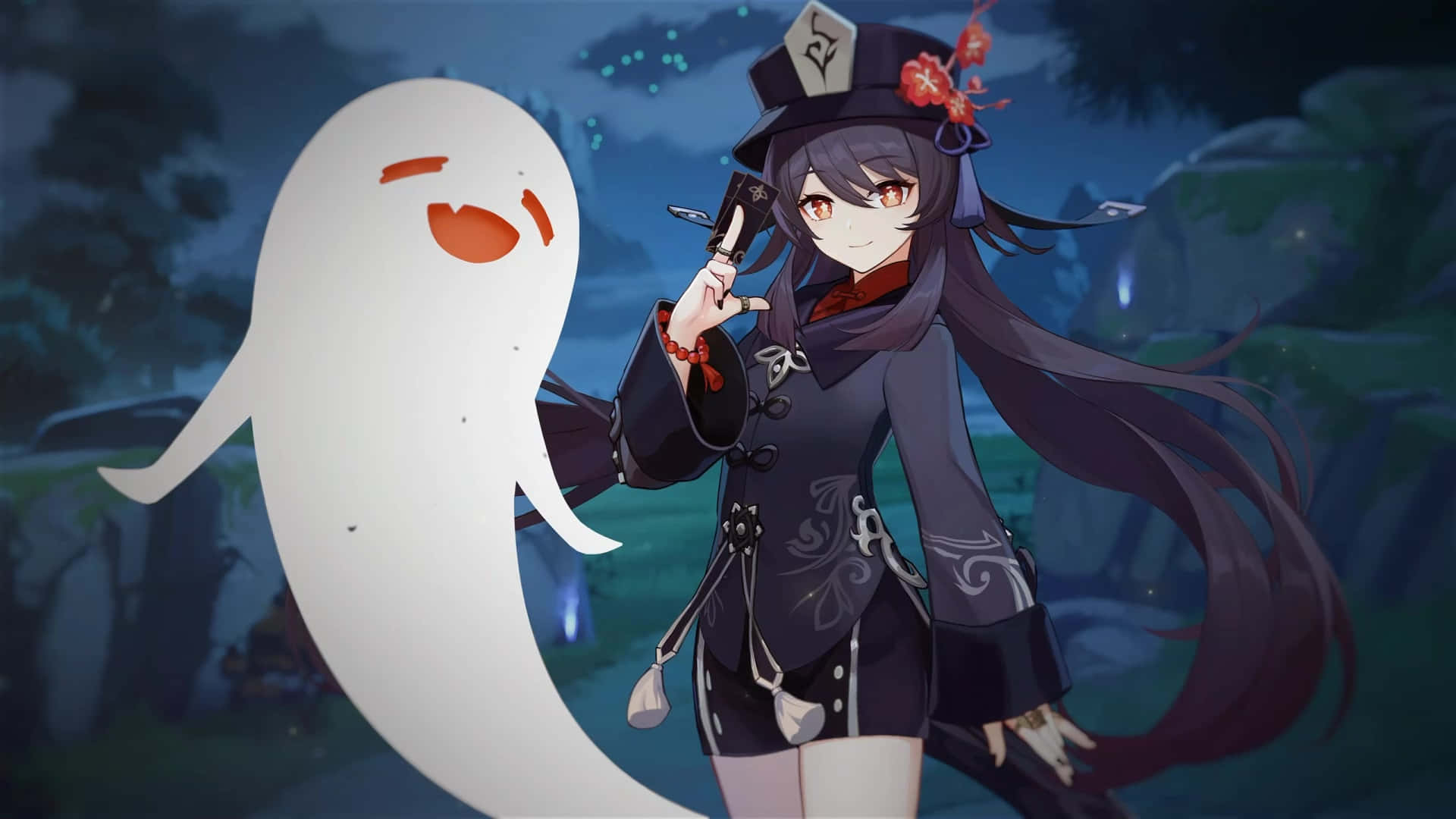 Hu Tao Bakgrunnsbildet