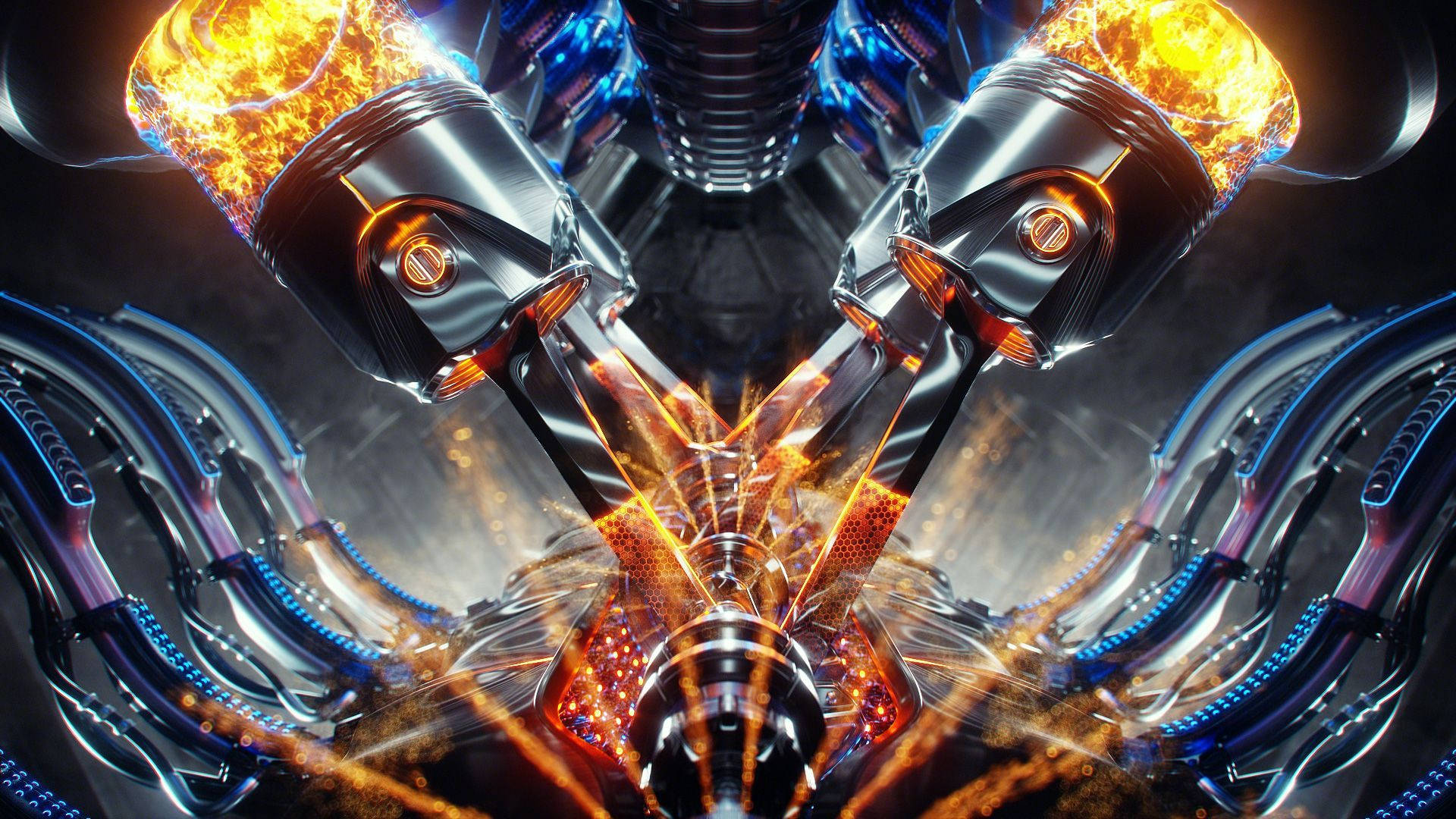 Óleo De Motor Papel de Parede