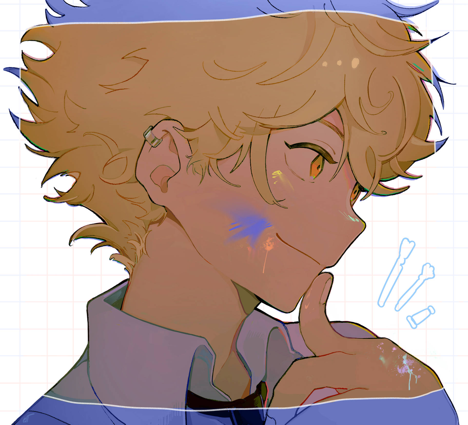 Período Azul Papel de Parede