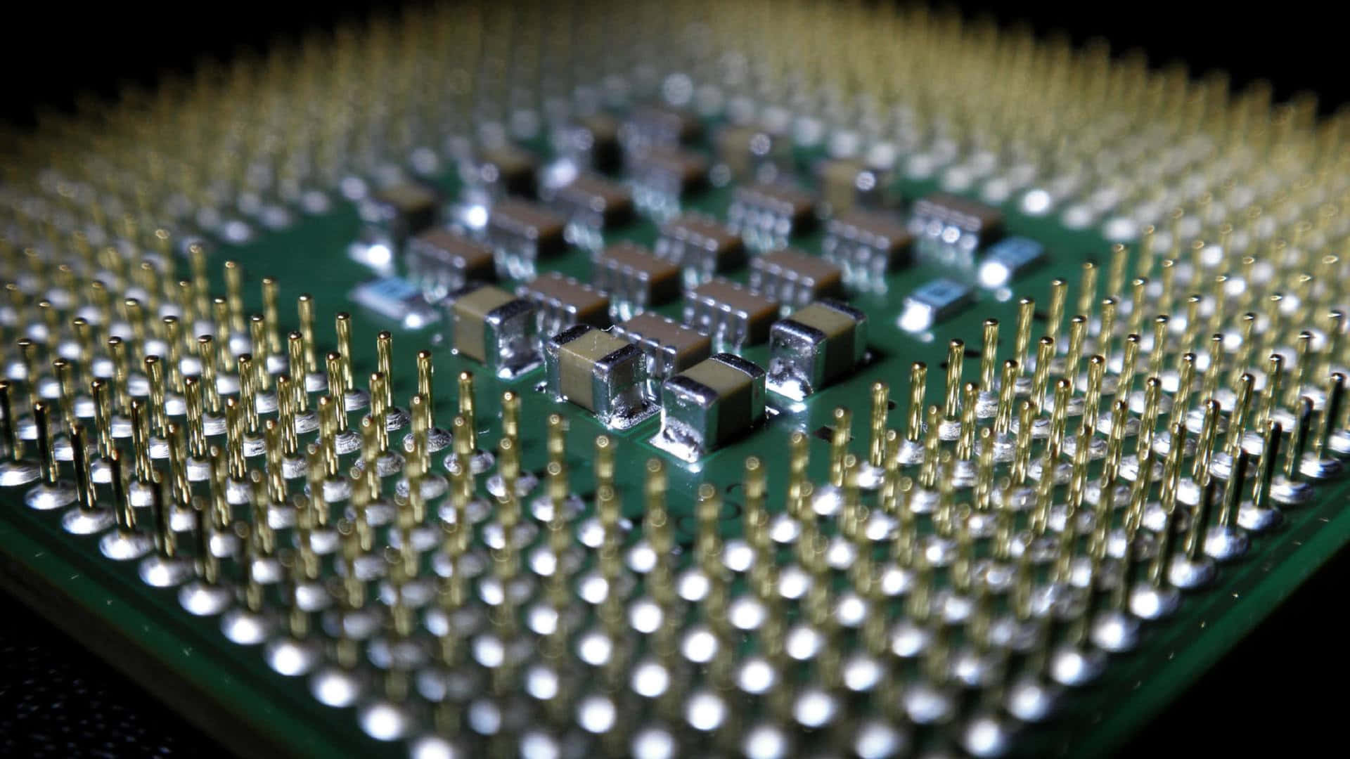 Futuristic 4K Processor Circuit Board Wallpaper
