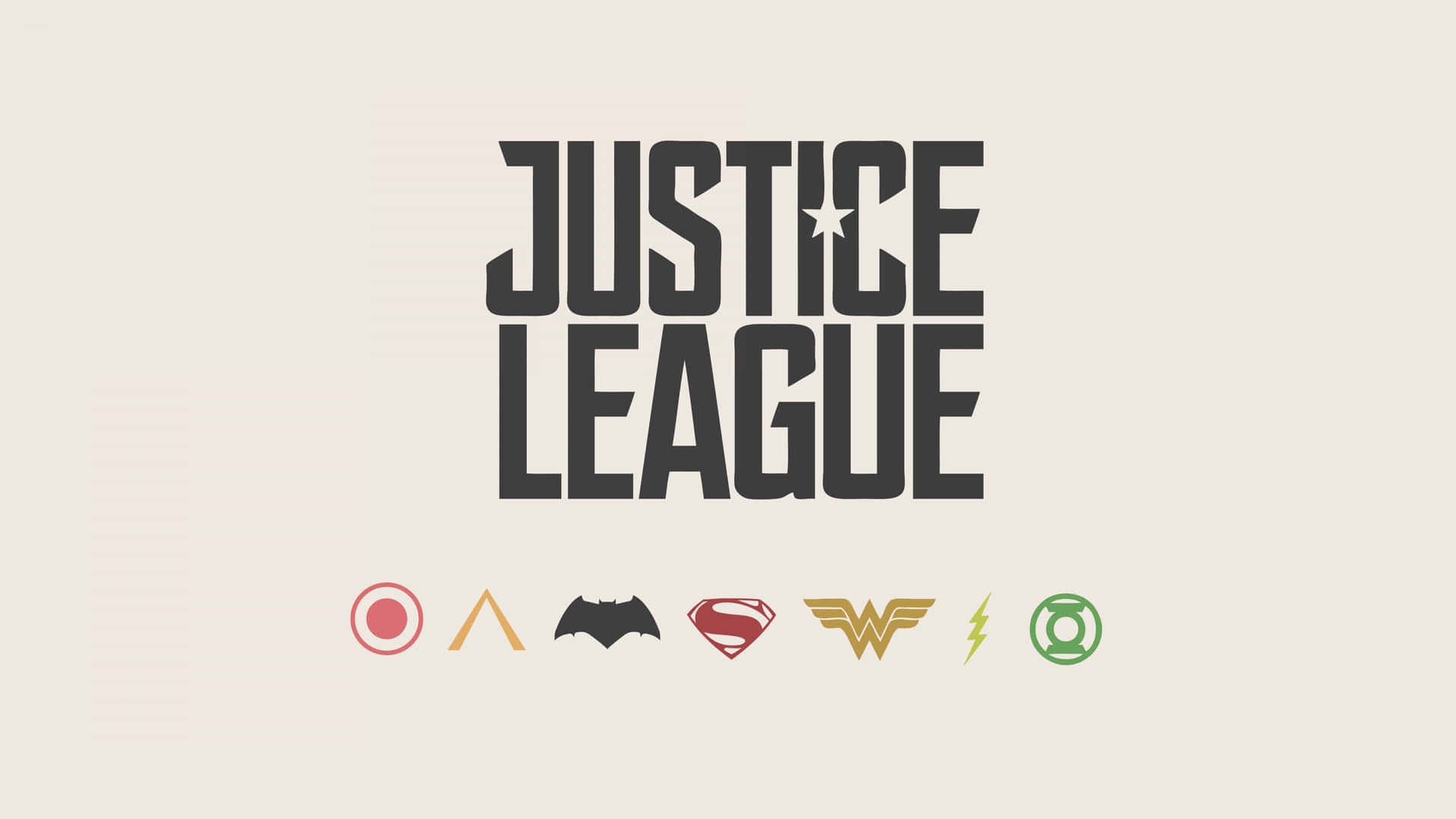 8k Minimalistiske Justice League Logoer Bakgrunnsbildet