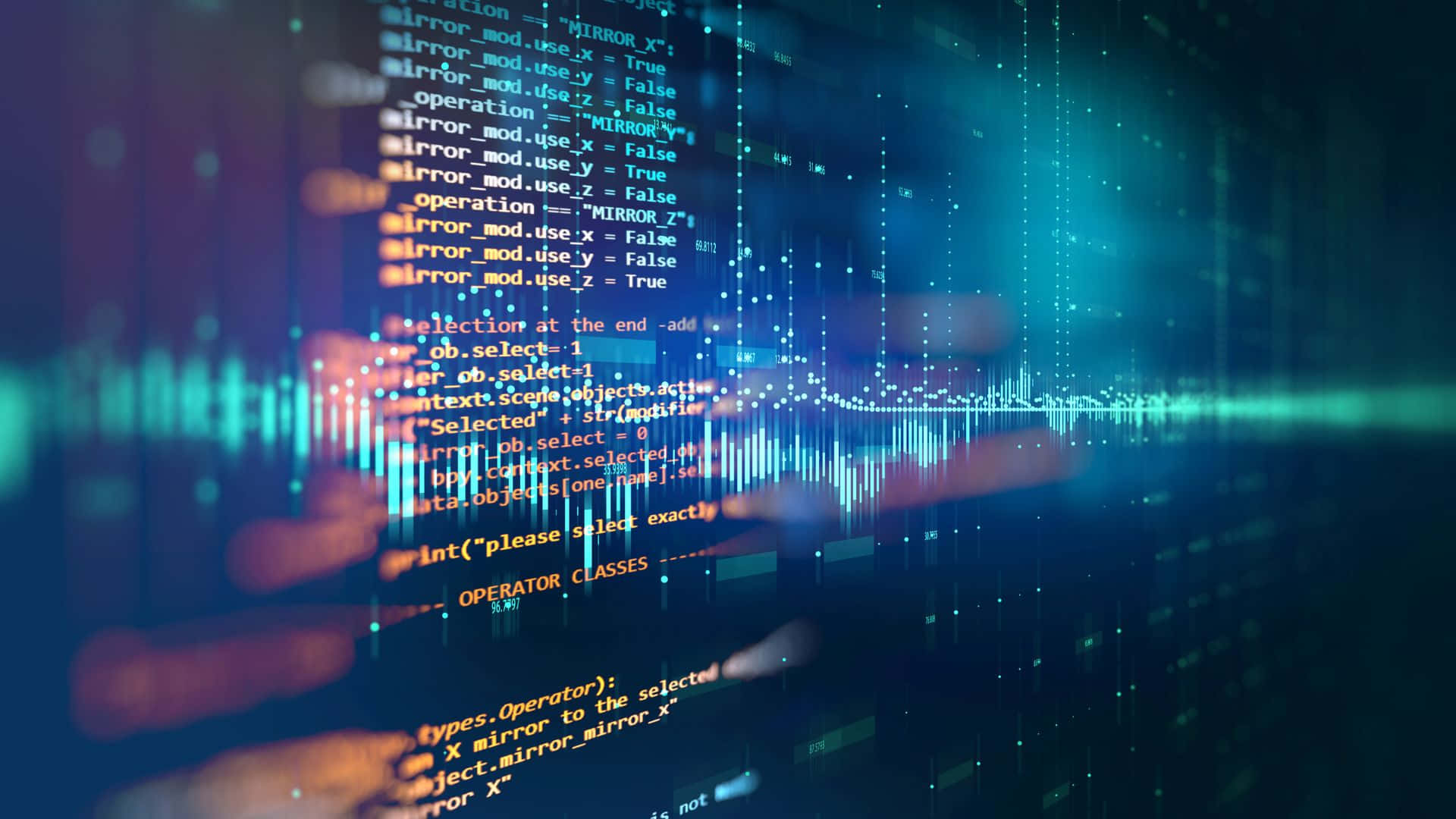 Abstrakte Code-matrix Hintergrund Wallpaper