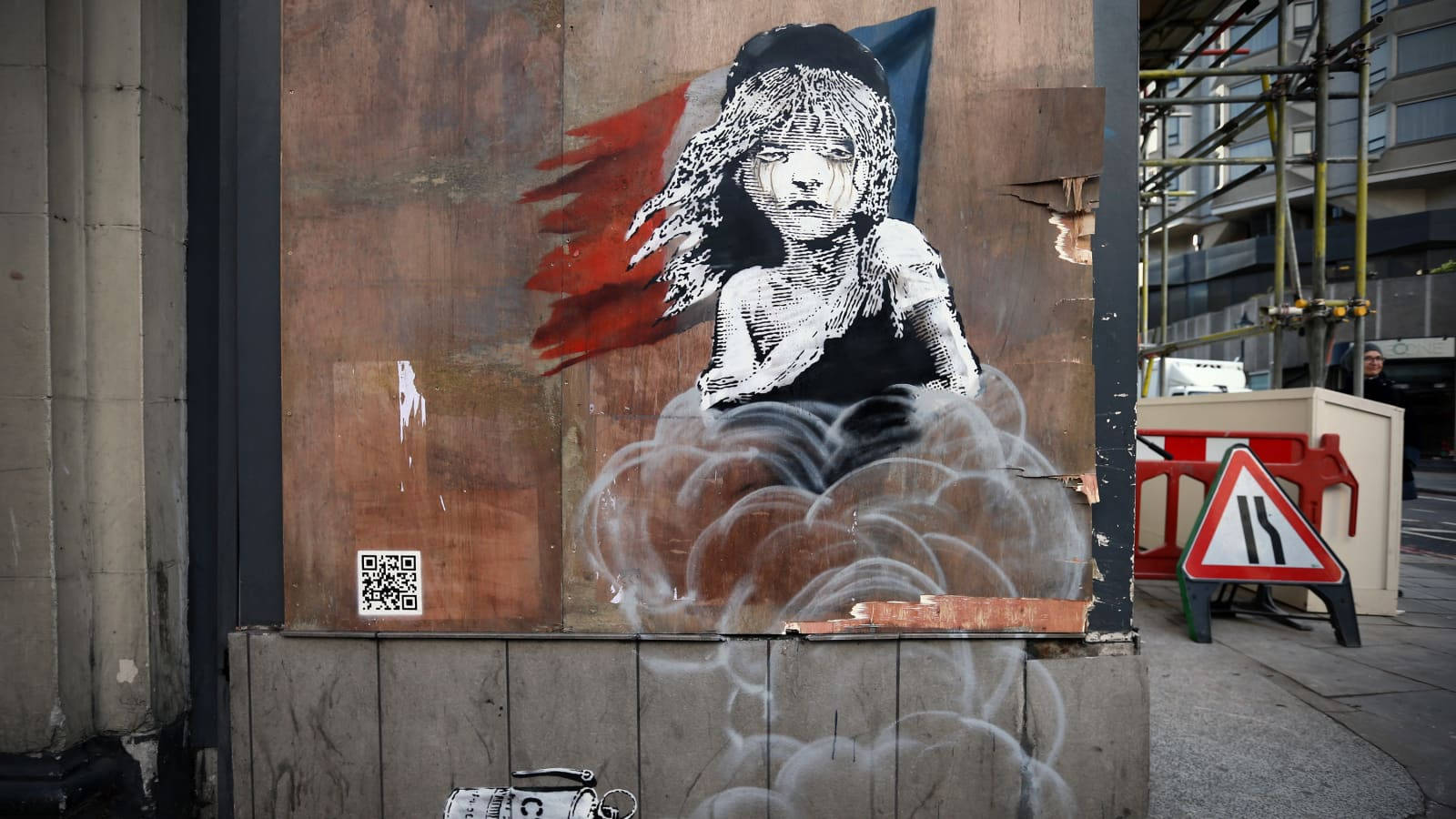 Abstrakt Lady Urban Art Wallpaper