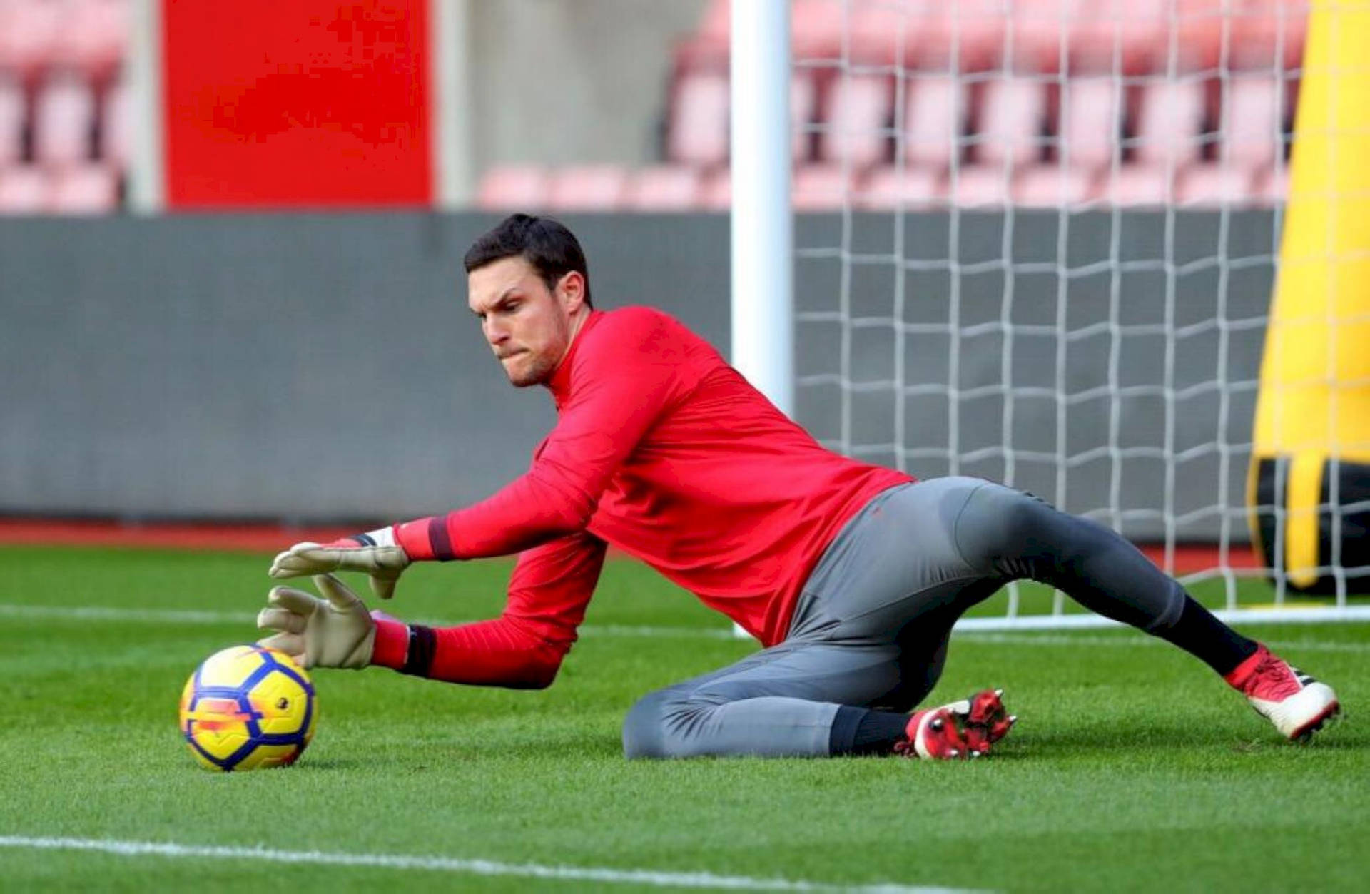 Alex McCarthy Defending Goal Wallpaper