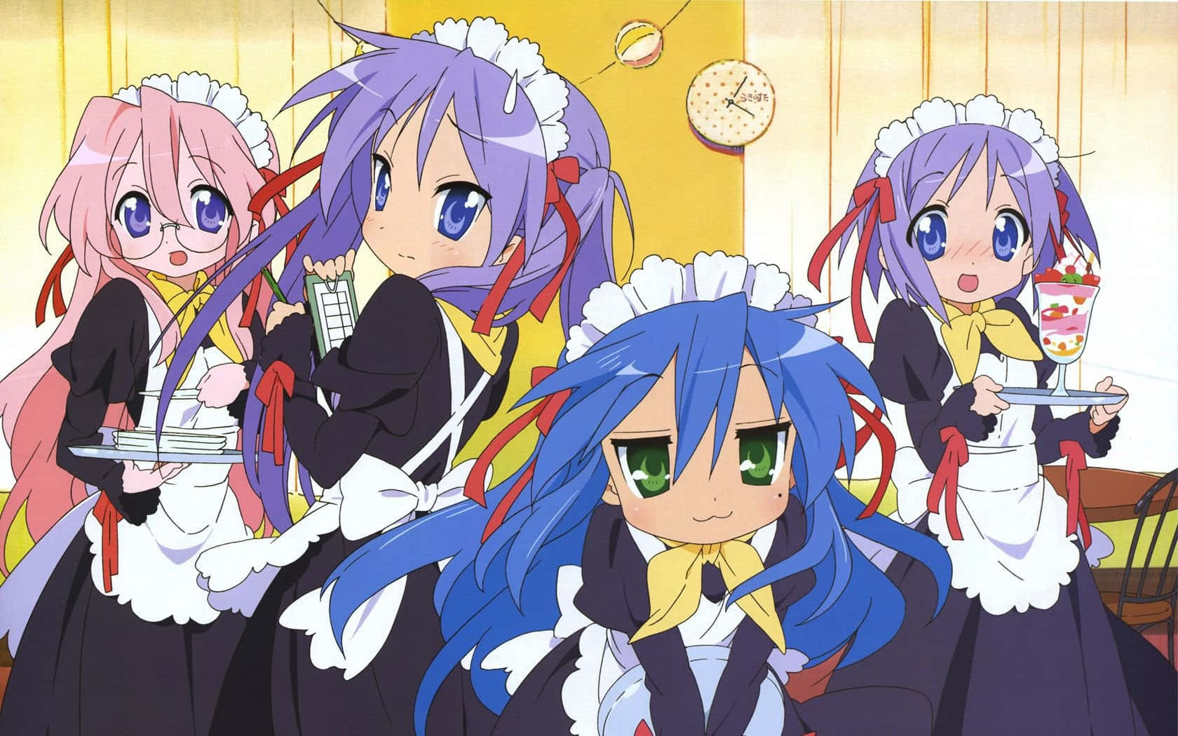 Animecore Lucky Star Anime Serie Bakgrunnsbildet