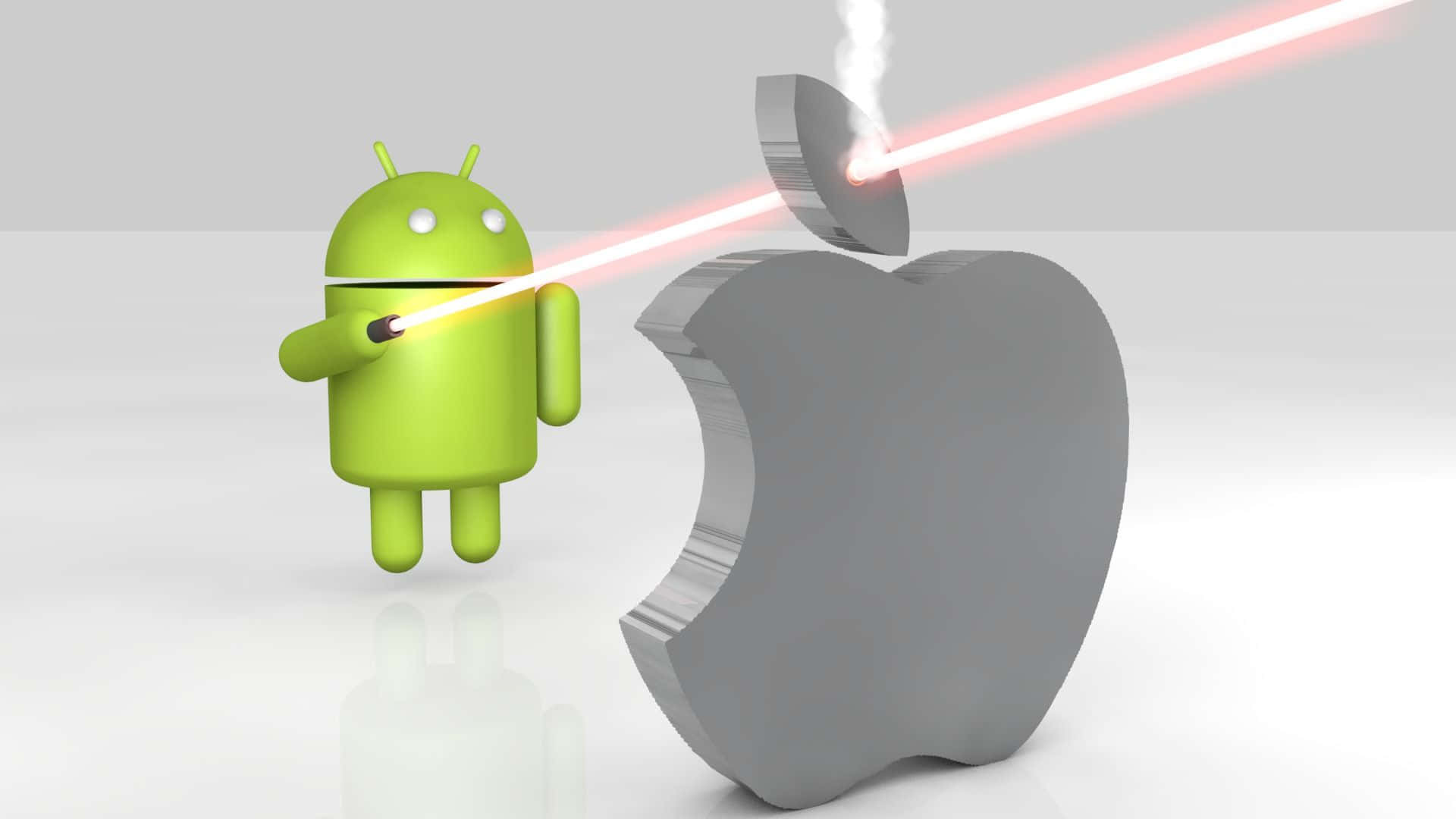Apple Android Laser Klistremærke Wallpaper