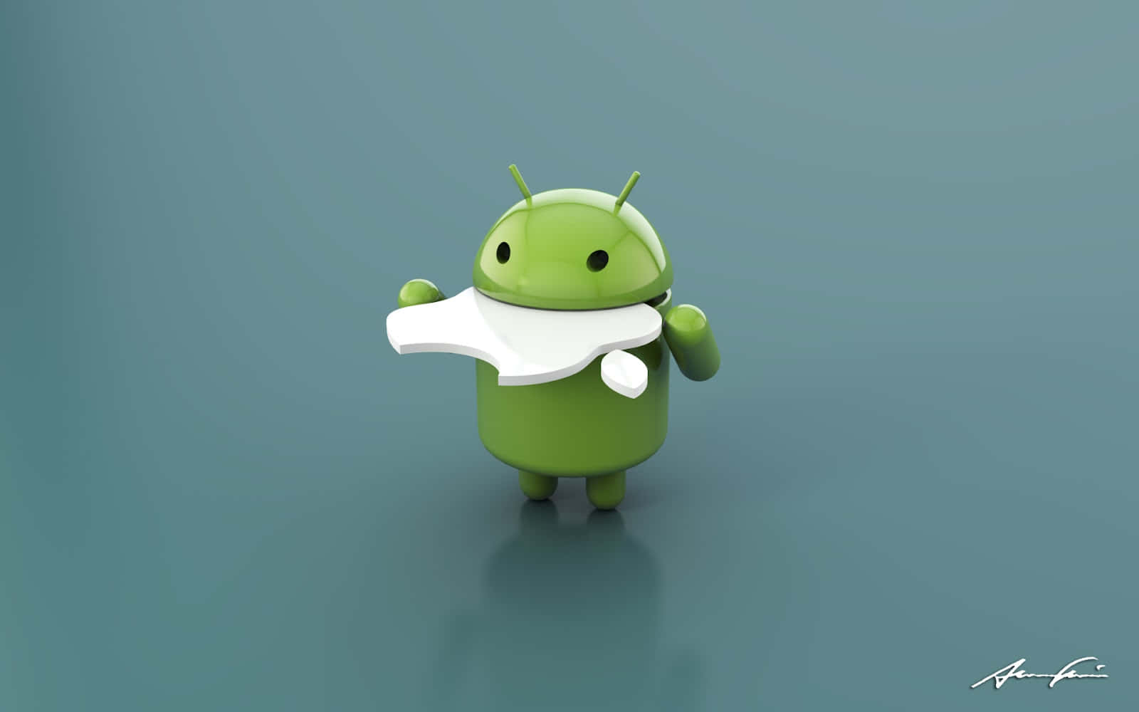 Apple og Android - To af de mest populære smartphone-operativsystemer Wallpaper