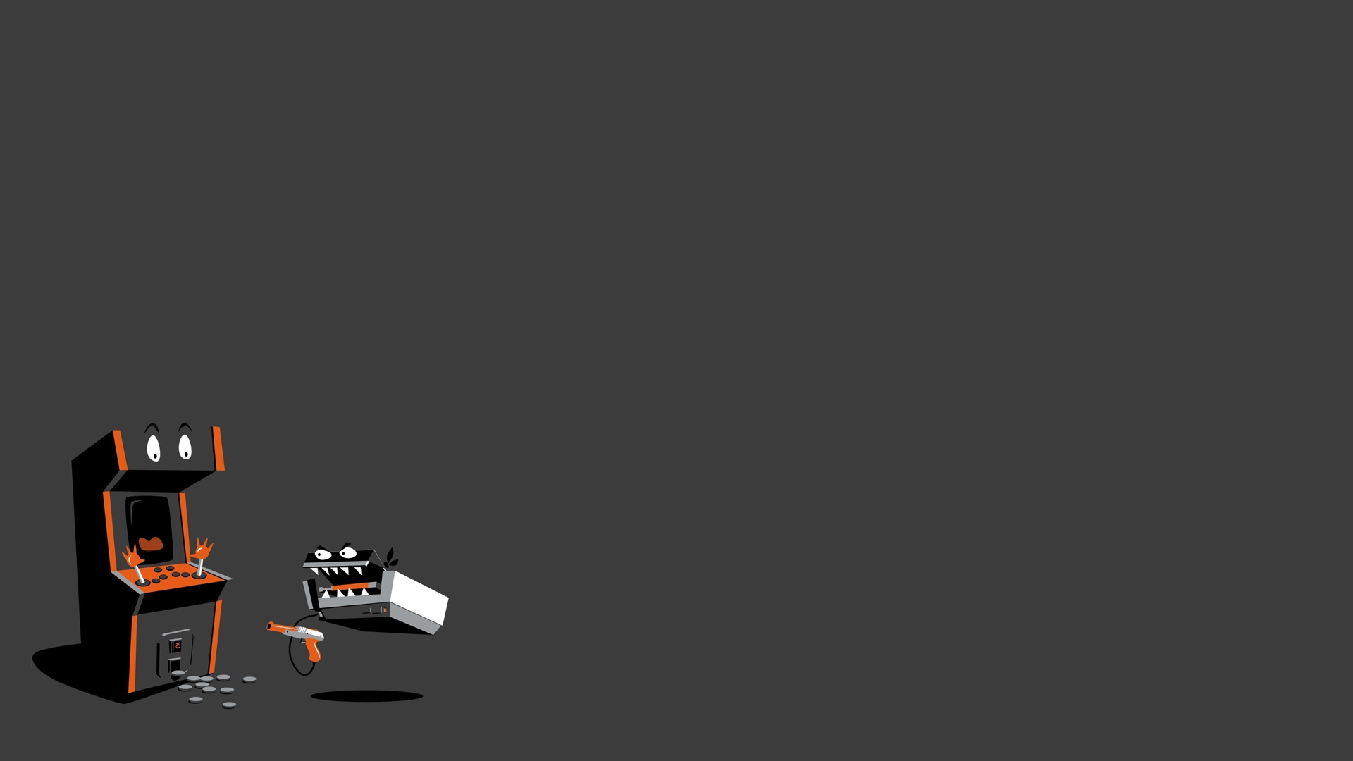 A Black And White Image Of A Video Game Machine