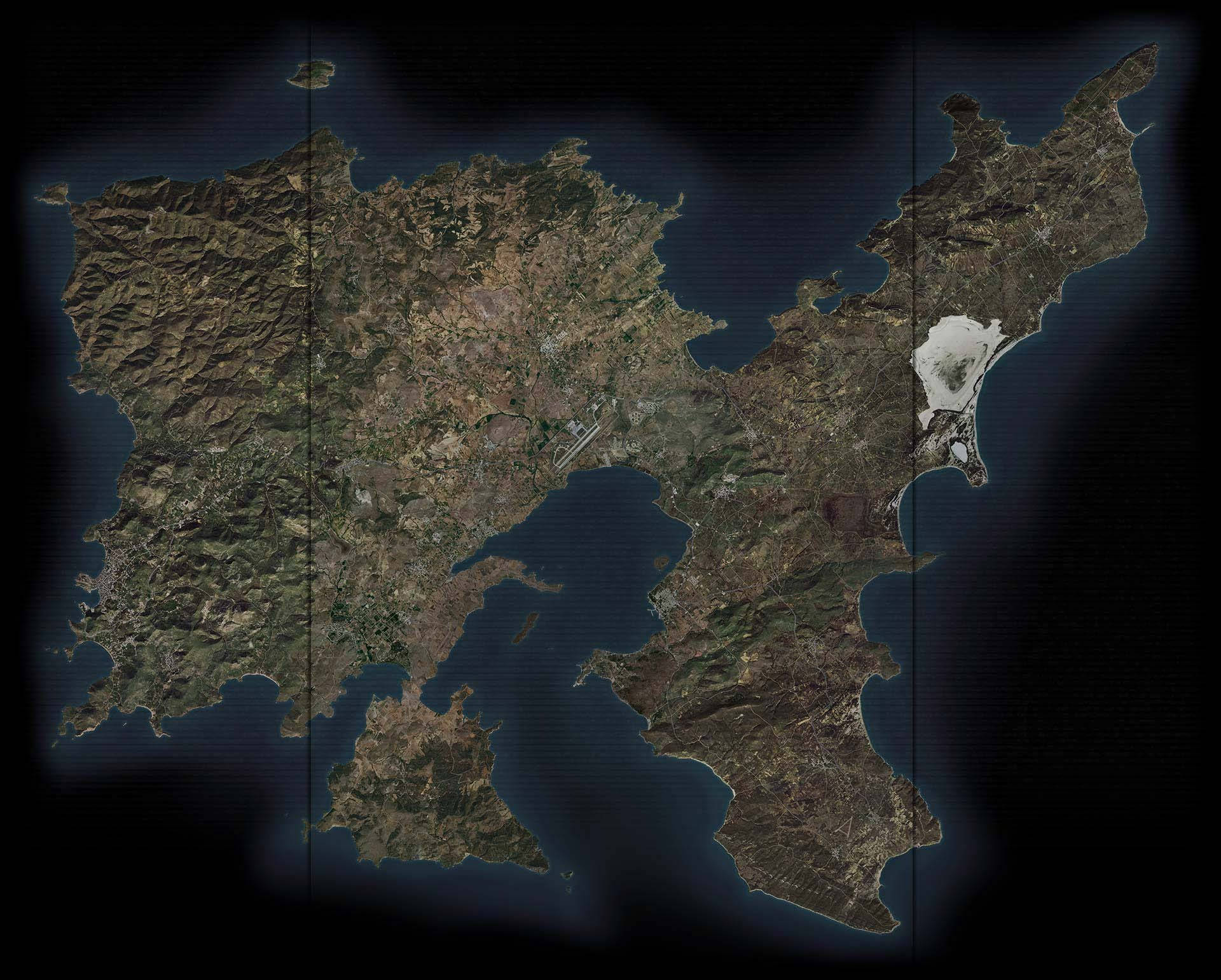 Intricate Details of the Arma 3 Battlefield Map Wallpaper