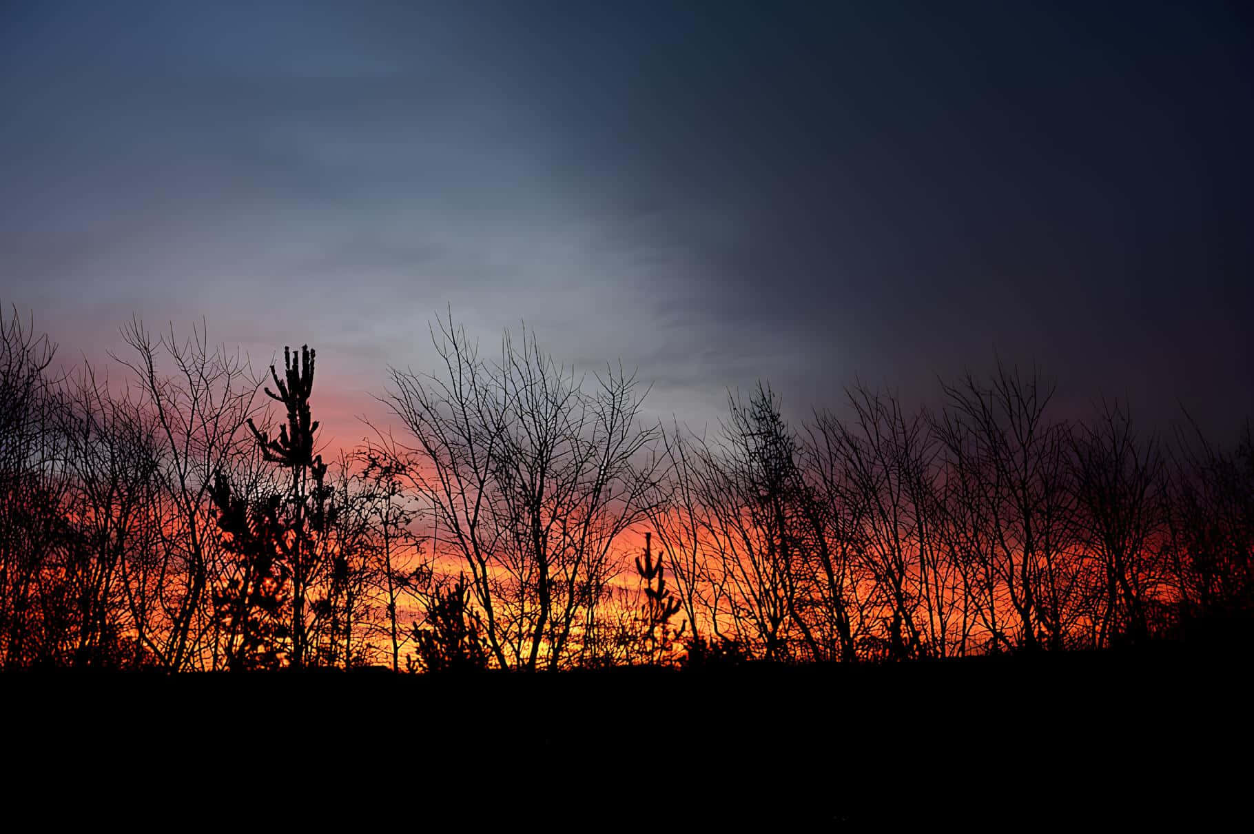 Armagh Zonsondergang Silhouet Achtergrond