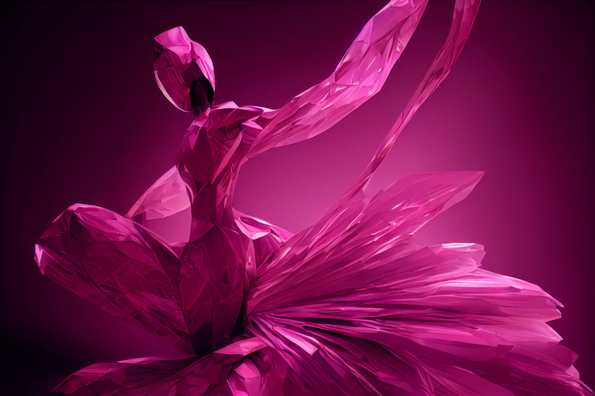 Schöne3d Magenta Abstrakte Kunst Wallpaper
