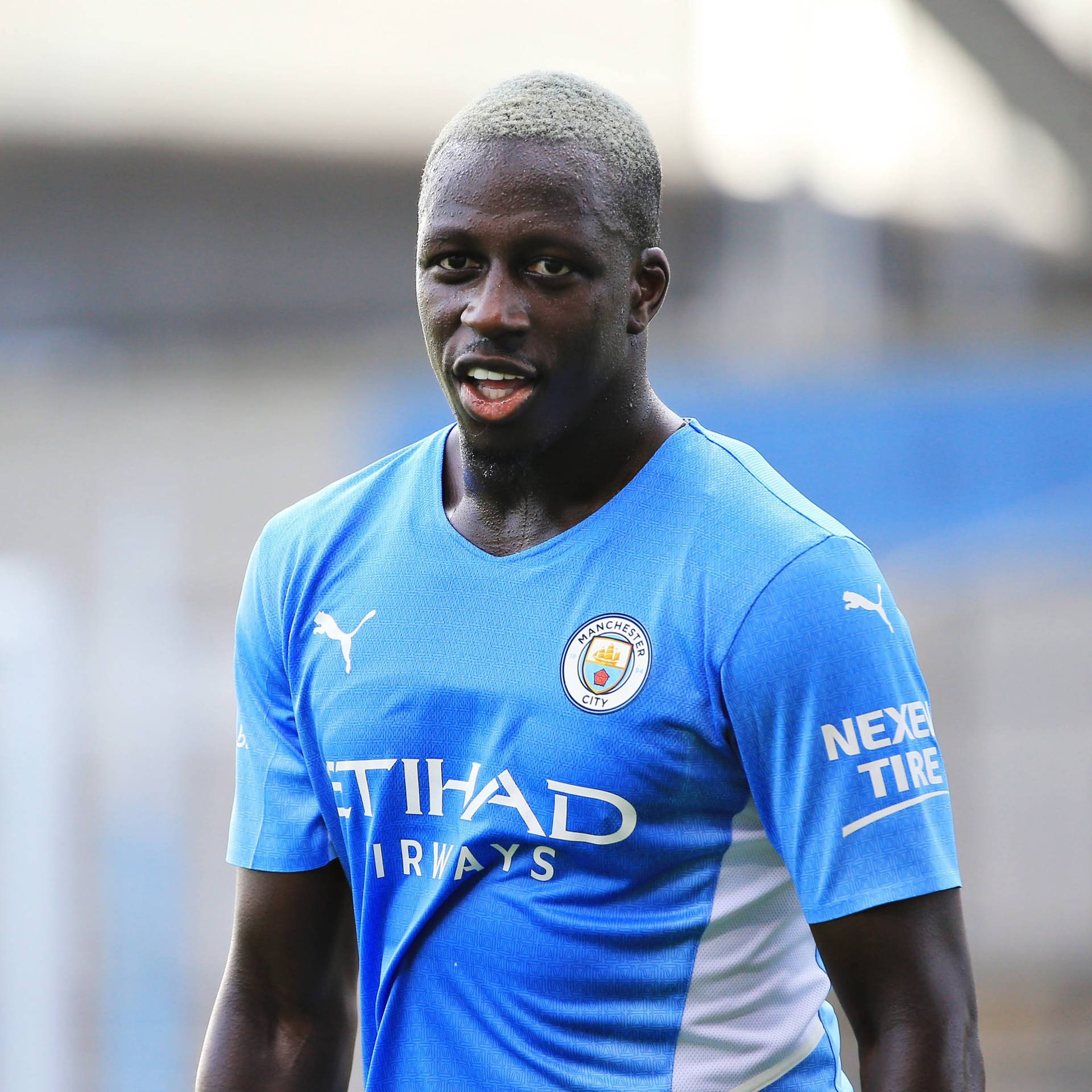 Testo Di Benjamin Mendy White Etihad Sfondo