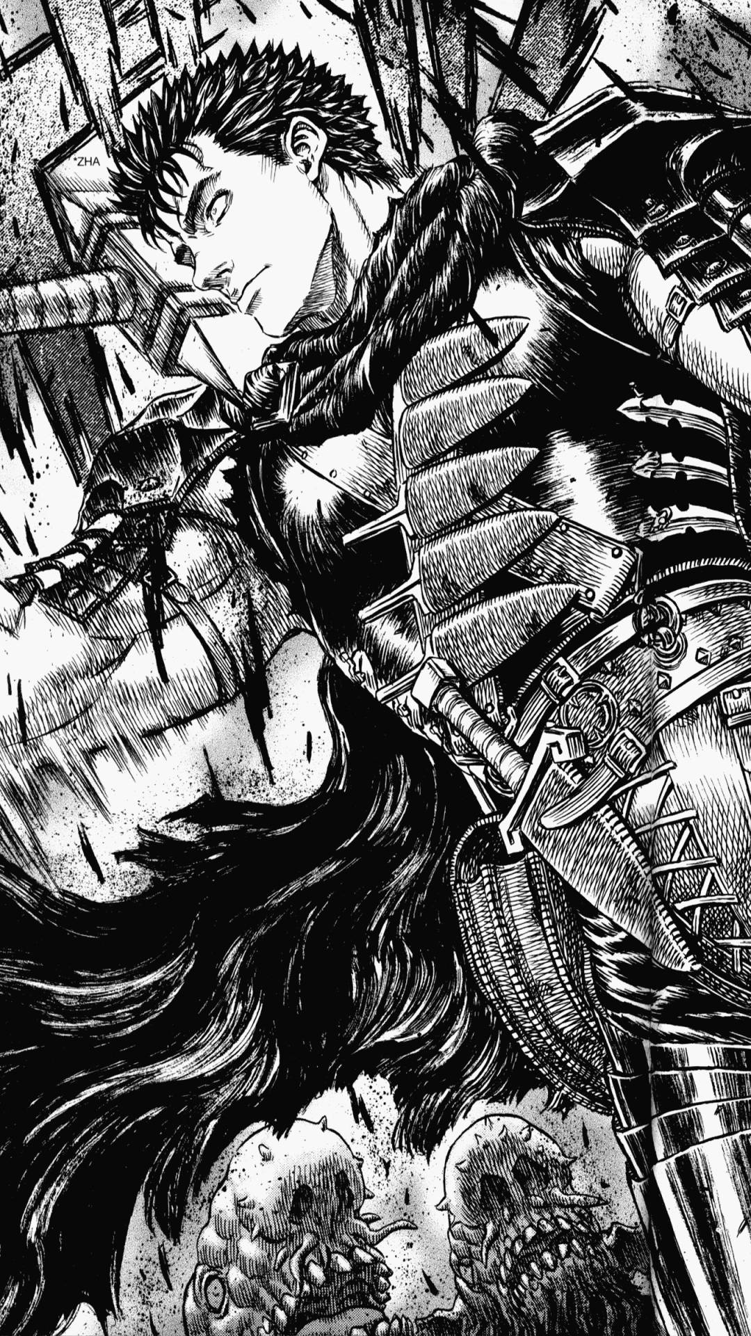 Dettaglidell'armatura Di Guts In Berserk Sfondo
