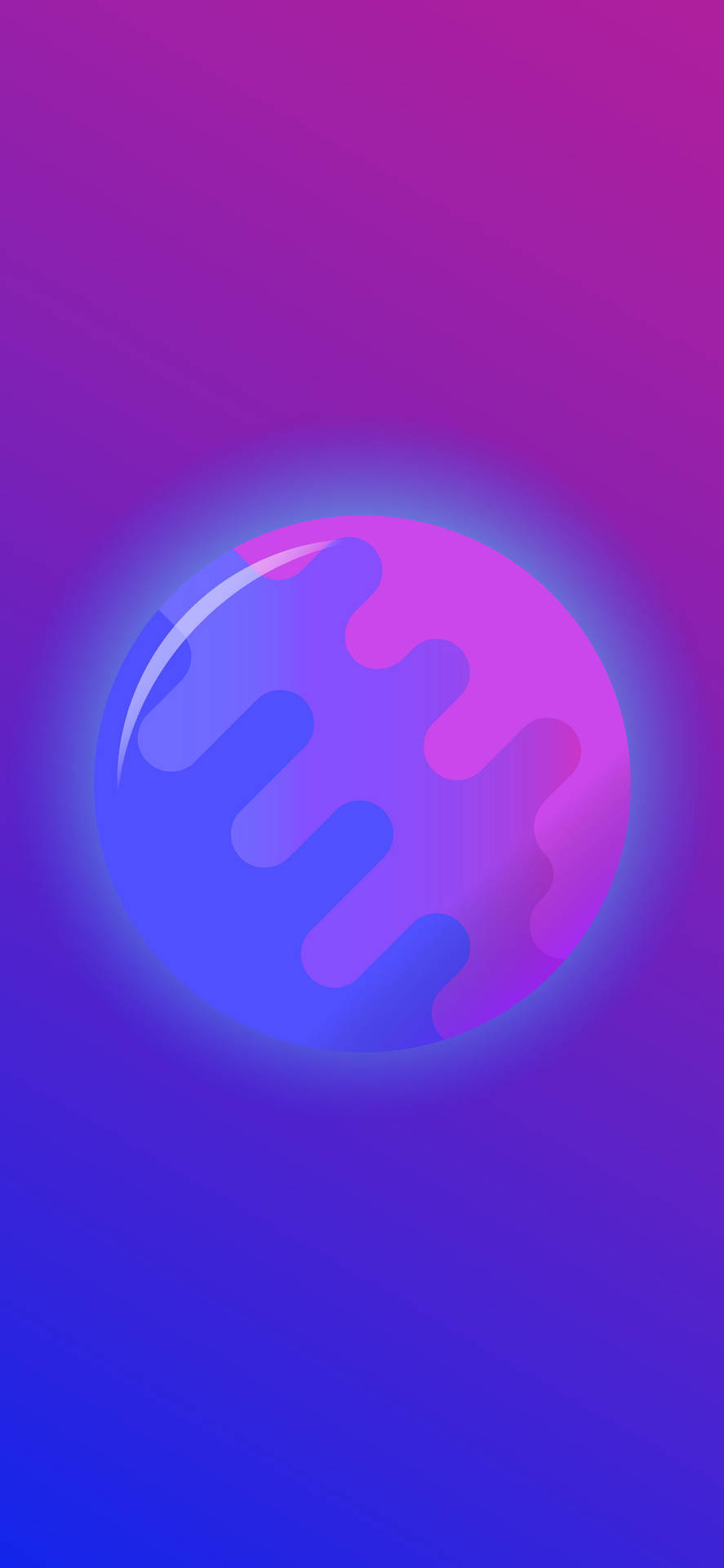 Bisexual Circle Drip Design Wallpaper