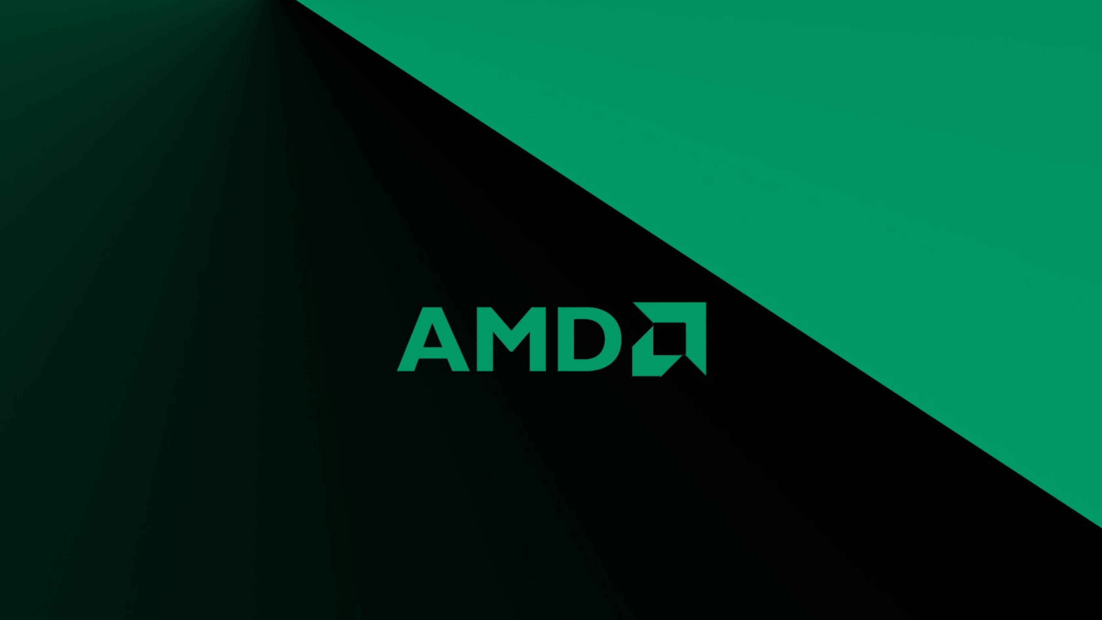Black Green AMD 4K Wallpaper
